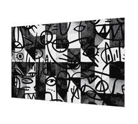 Tulup Papel Pintado no Tejido 104x70 cm Fácil Limpieza para Dormitorio, Sala de Estar e Recibidor Cola Incluida Moderna Decoración de Pared Fotográfico - Dibujando el caos