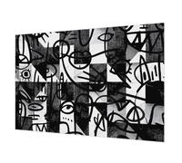 Tulup Papel Pintado no Tejido 152x104 cm Fácil Limpieza para Dormitorio, Sala de Estar e Recibidor Cola Incluida Moderna Decoración de Pared Fotográfico - Dibujando el caos