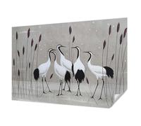 Tulup Papel Tapiz Paredes 152x104 cm Fotográfico Autoadhesivo para Dormitorio, Sala de Estar e Recibidor Resistente a las Manchas Moderna Decoración de Pared - Una bandada de grullas