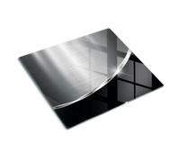 Tulup Tabla De Cortar Cocina 60x52cm - Vidrio Protector De Placa De Induccion - Imitación De Acero