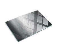 Tulup Tabla De Cortar Cocina 80x52cm - Vidrio Protector De Placa De Induccion - Metal