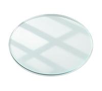 Tulup Tablero de Vidrio para Mesa ø 80 cm Redonda Cristal Templado Superficie Lisa para la Cocina, Comedor y Salón Decoración Transparente Encimera de Vidrio