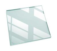 Tulup Vassoio di Vetro 60x60 cm Cuadrada Moderno Transparente Decoración Cristal Templado para la Cocina, Comedor y Salón Encimera de Vidrio Superficie Lisa