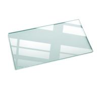 Tulup Vassoio di Vetro XXL 120x60 cm Rectangular Decoración para la Cocina, Comedor y Salón Superficie Lisa Encimera de Vidrio Cristal Templado Transparente