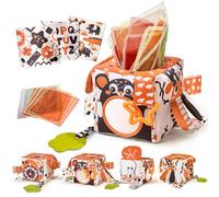 TUMAMA KIDS Juguetes Bebes 0 3 6 9 12 Meses, Juguetes Montessori Bebes, Juguete de Caja de Pañuelos, Regalo Recién Nacido Niño y Niña, Negro, Blanco, Alto Contraste, Espejo, Mordedor