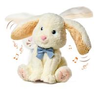 TUMAMA KIDS Juguetes Peluche Bebe, Conejito Mascotas eléctrico, Canta, Repite lo Que Dices, Juguete interactivas, Juguetes niña 1 2 3 años, Animales de Peluche Juguetes para Bebes