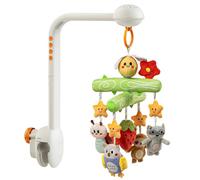 TUMAMA KIDS Movil Cuna Bebe con Música y Proyector de Luz, Carrusel Cuna Bebe para 0 3 6 9 Meses, Sonajero Juguete Sensorial para Recién Nacidos Regalo