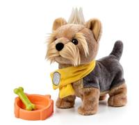 TUMAMA KIDS Perro de Juguete Que Corre, Ladra y Cantar, Juguetes Niños | Juguete de Peluche Electrónico Que se Pone de Pie, se levanta y mueve la cola, Compatible con el Control por Voz