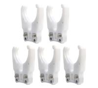 TUMAN Pro Abrazadera HSK63F de nailon, hierro, ABS, color blanco, para carpintería, para centro de mecanizado CNC, 5 unidades