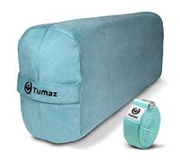 Tumaz Juego de refuerzo de yoga, almohada rectangular para yoga restaurativo, almohada de meditación suave con asa de transporte y correa de yoga de 8 pies, funda lavable a máquina