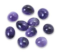 Tumbled Polished Natural Amethyst Stones, Crystals and Healing Stones Quartz Bulk for Wicca, Reiki, Healing Energy, Chakra Stones, Witchcraft Supplies(10Pcs)