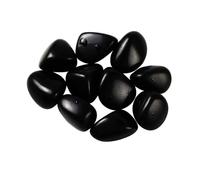 Tumbled Polished Natural Black Obsidian Stones, Crystals and Healing Stones Quartz Bulk for Wicca, Reiki, Healing Energy, Chakra Stones, Witchcraft Supplies(10Pcs)