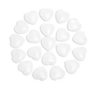 Tumbled Polished Natural Quartz Crystals Heart Stones, Crystals and Healing Stones Quartz Bulk for Wicca, Reiki, Healing Energy, Chakra Stones, Witchcraft Supplies(20Pcs)