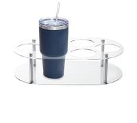 Tumbler Holder Organizer, Water Bottle Rack, 15.75x9.06x3.94 Inches 6 Slots Storage Stand, Space Saving Wine Shelf for Cup Drink Pantry Countertop Home Kitchen Organization or Apartment Use