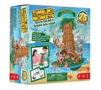 Mattel Juego de mesa Tumblin Monkeys Rockin' Tree Party para familia y viajes +5 años (HTW65)