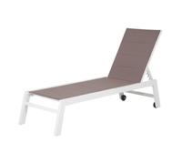 Tumbona barbados de textileno y aluminio