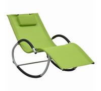 Tumbona con almohada textileno verde