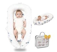 Tumbona de bebé para recién nacido, transpirable y suave, funda para nido de bebé de 0 a 24 meses, regalos esenciales para bebés, tumbona portátil para bebé, asiento de piso para bebé para el hogar y