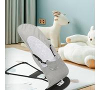 Tumbona de bebé, plegable ultra compacto, 3 posiciones de inclinación, ligero, tejido 100% reciclado, hamaca ergonómica para recién nacidos desde el nacimiento hasta la primera infancia, 88 x 40 x