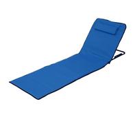 Tumbona de Playa Plegable Ligera | Esterilla de Playa con Respaldo | Tumbona portátil | Colchoneta de Playa Acolchada con Almohada | Esterilla Plegable con Bolsa de Transporte para Camping