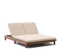 Tumbona doble Turqueta en madera maciza de teca 100% FSC