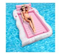 Tumbona Flotante Hinchable para Piscina, Tumbona Flotante, Ideal para el Ocio en la Playa.(1,208 * 159cm)