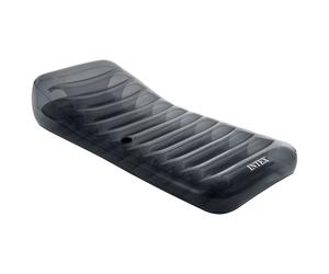Tumbona hinchable intex premium gris 99x211 cm