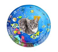 Tumbona hinchable para el vientre - 85 cm de grosor, juguetes para gatos de interior aburridos, superficie de gel fresco | Estimular el instinto del cazador que persigue formas de peces juguetes