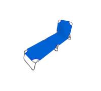 Marbueno Tumbona Plegable Acero Azul Oscuro Playa y Piscina 187X55X24 cm 10021 - Marca EAN: 8435631900214