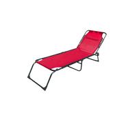 Tumbona marbueno plegable 190 x 27 x 58 cm - rojo