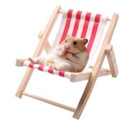 Tumbona para mascotas para hámster, silla de playa ajustable, chinchillas, ardillas y jerbos antideslizantes para descansar, jugar y dormir, se adapta a dormitorios, apartamentos o salas de estar