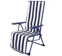 Tumbona plegable 5 posiciones rayas marineras aktive garden
