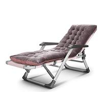 Tumbona plegable, cama portátil para siesta para adultos, cómoda silla de descanso para balcón, playa y patio al aire libre