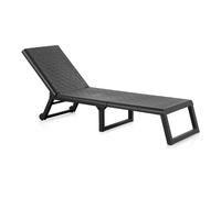 Tumbona plegable con ruedas color: wengue 58x42x199cm modelo: dream sp