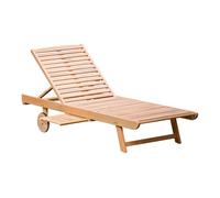 Tumbona plegable de acacia kanawa