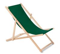 GreenBlue GB183 Silla de Madera Hecha de Madera de Haya de Calidad con Tres Posiciones Ajustables del Respaldo Verde Oscuro