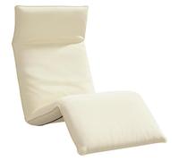 Tumbona Plegable vidaXL Crema 175x54x8,5 cm Oxford, Cama Solar, Tumbona, Sillón de Suelo, Chaise Lounge, Reclinable 5 Posiciones, Resistente al Agua, Fácil de Limpiar y Almacenar