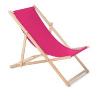 Tumbona Universal GreenBlue clásica madera haya ajustable rosa GB183