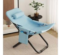 Tumbonas Jardin Exterior Ligera for Exteriores, Sillas de Playa con Reposacabezas y Bolsillos Laterales, for Leer Junto a la Piscina