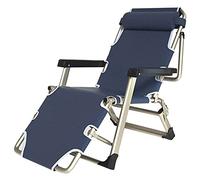 Tumbonas plegables de metal para jardín y silla de oficina reclinable con reposapiés, sillas de salón al aire libre que ahorran espacio para pequeñas terrazas y patios | Cómodo asiento para adultos