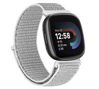 TumCez Correa de nailon compatible con Fitbit Versa 4/Fitbit Versa 3/Fitbit Sense 2/Fitbit Sense Correa deportiva de repuesto ajustable para mujer y hombre, Concha marina, 6.3in-9.0in (160mm-230mm)