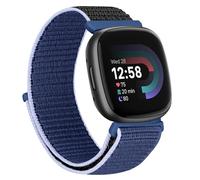 TumCez Correa de nailon compatible con Fitbit Versa 4/Fitbit Versa 3/Fitbit Sense 2/Fitbit Sense Correa deportiva de repuesto ajustable para mujer y hombre, New Night Blue, 6.3in-9.0in (160mm-230mm)