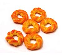 Tumdee Miniatures Dolls House - Juego de 6 anillos de pan trenzados en miniatura