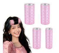 TUMETINSS Rizador de flequillo, juego de 4, rizadores mágicos gruesos, cabello rizado, rizos naturales, efecto facial pequeño, estilo coreano, ahorro de tiempo, principiantes, flequillo, diámetro 2.0