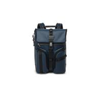 Tumi Alpha Bravo Surveillance Mochila rolltop Universal Lona recubierta azul marino