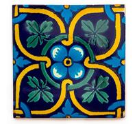 Tumia LAC Azulejos Mexicanos Artesanales de Talavera de 10.5cm - Azulejo Individual