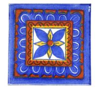 Tumia LAC Azulejos Mexicanos Artesanales de Talavera de 10.5cm - Azulejo Individual