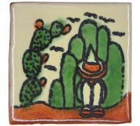 Tumia LAC Azulejos Mexicanos Artesanales de Talavera de 5cm - Azulejo Individual