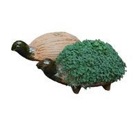 Tumia LAC Figura de tortuga de berro, hecha a mano, juego de plantas de cerámica con semillas para cultivar tú mismo, juego de cultivo, ideal como idea de regalo