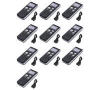 Tuminsi 10X Grabadora de Voz 8G, Reproductor MP3 con Reducción de Ruido de Alta Definición, Adecuado para Reuniones y Otras Ocasiones